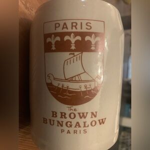 Paris Brown Bungalow Earthenware LG ., Mug